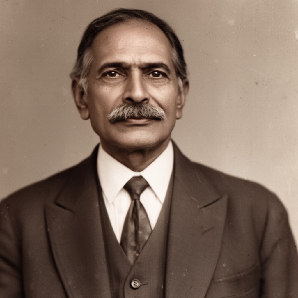 AI-generated illustration of S. N. Bannerjee