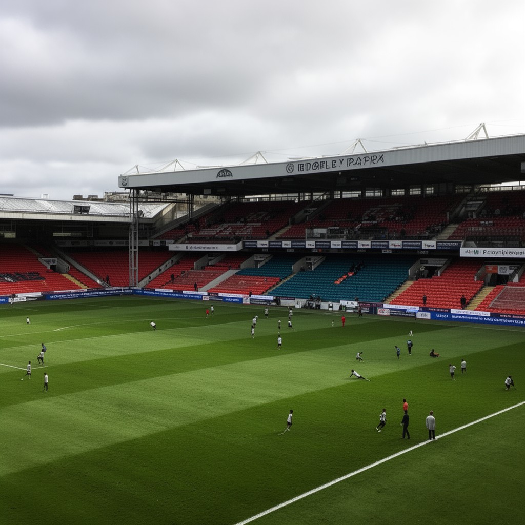 AI-generated illustration of Edgeley Park