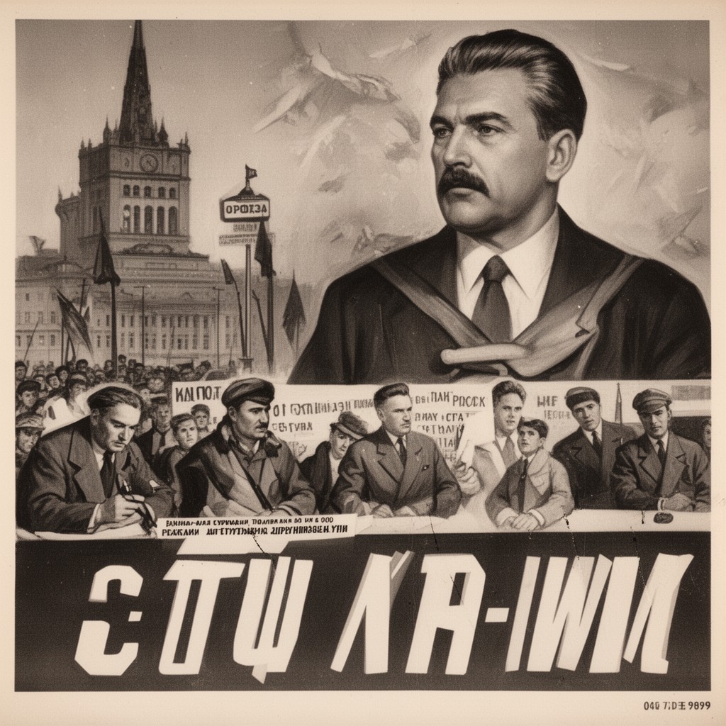 AI-generated illustration of de-Stalinization