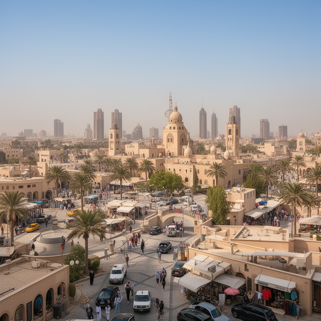 AI-generated illustration of Sharjah