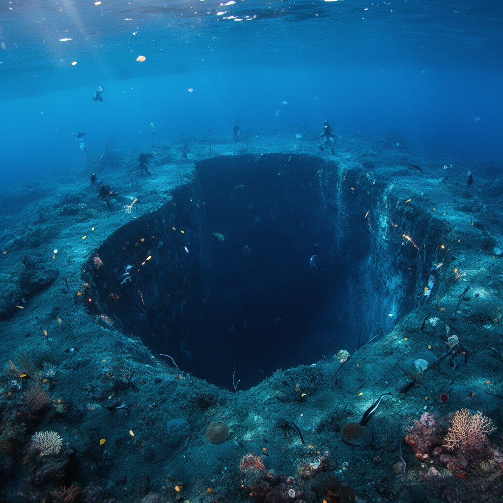 AI-generated illustration of Palau Trench