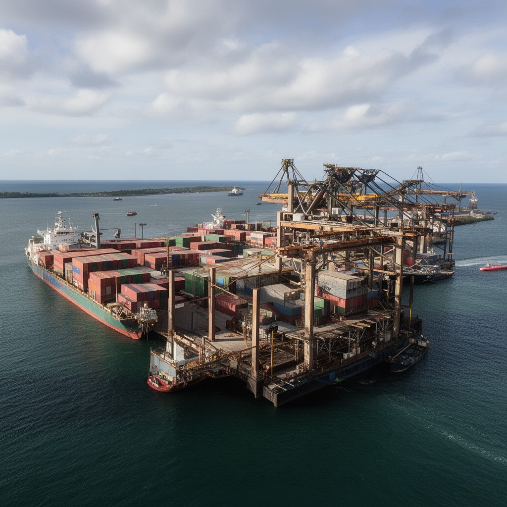 AI-generated illustration of Port of Nacala
