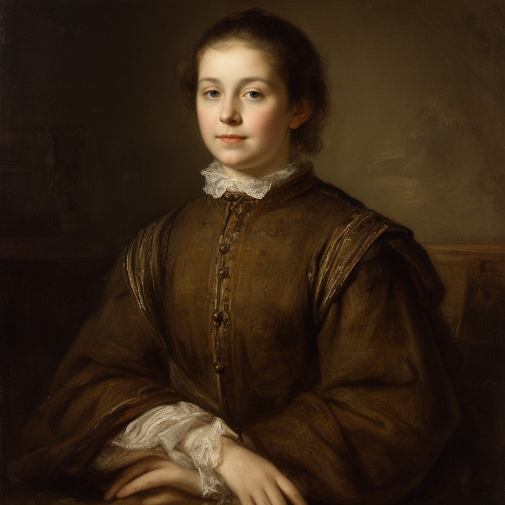 AI-generated illustration of Cornelia van Rijn