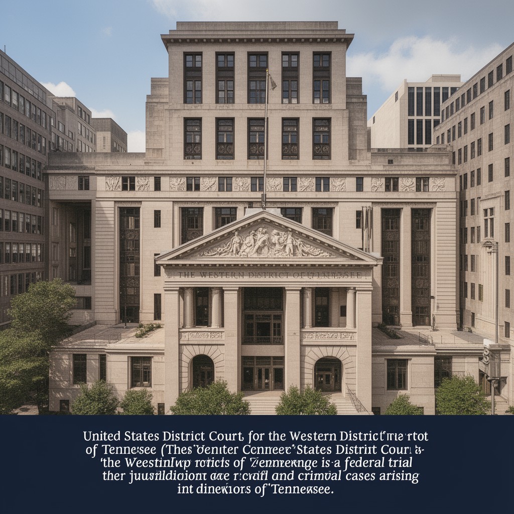 AI-generated illustration of United States District Court for the Western District of Tennessee