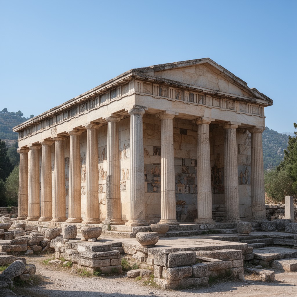 AI-generated illustration of Athenian Treasury