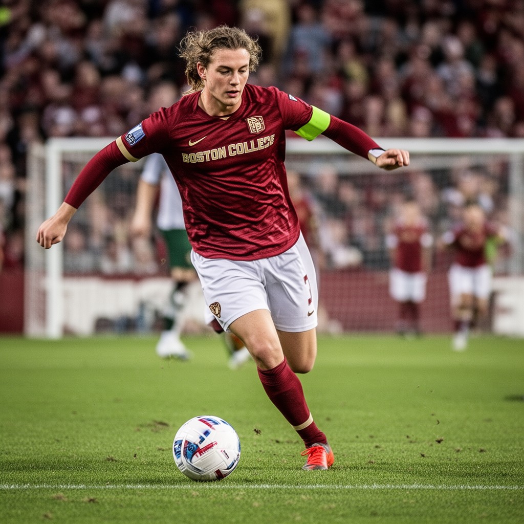 AI-generated illustration of Boston College Eagles soccer