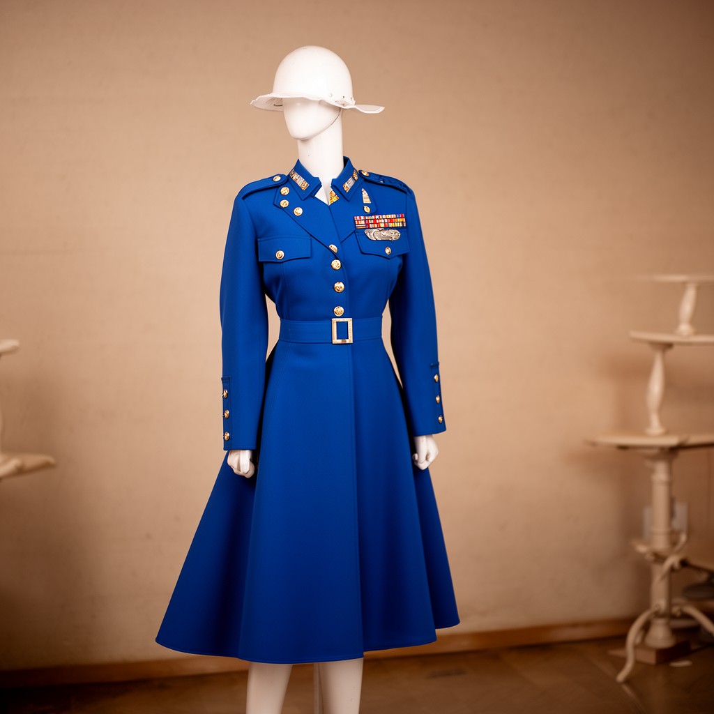 AI-generated illustration of Blue Dress D