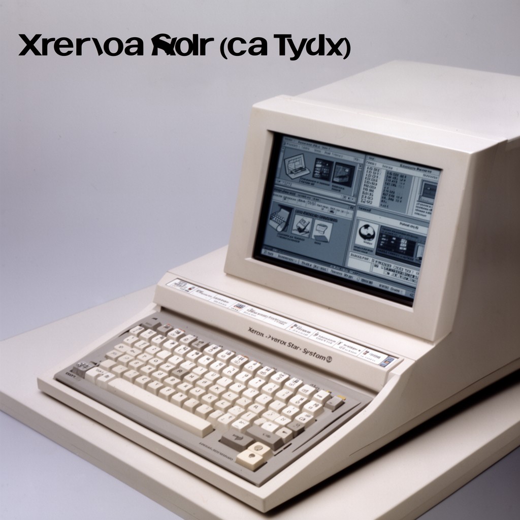 AI-generated illustration of Xerox Star system