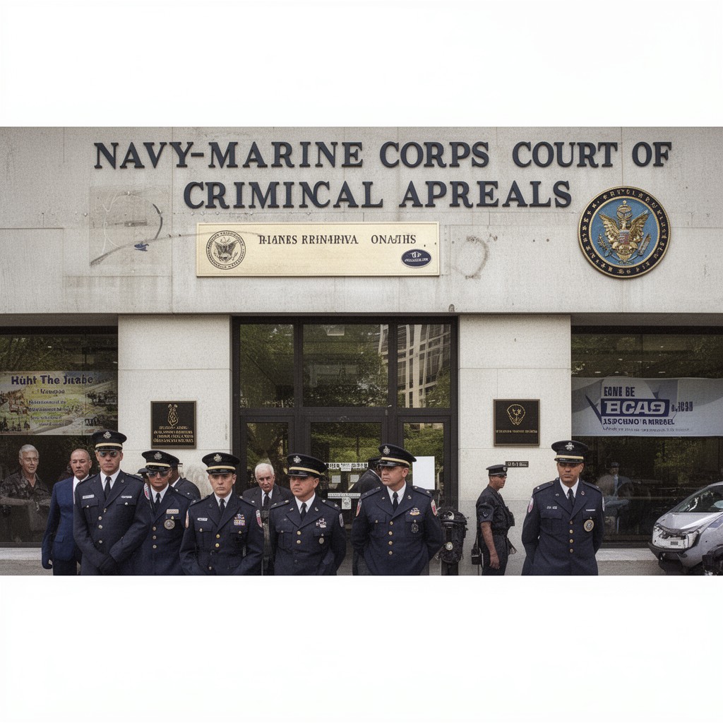 AI-generated illustration of Navy-Marine Corps Court of Criminal Appeals