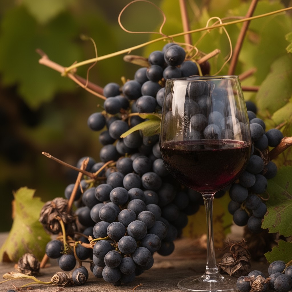 AI-generated illustration of Petite Sirah