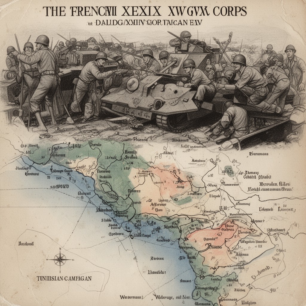 AI-generated illustration of French XIX Corps