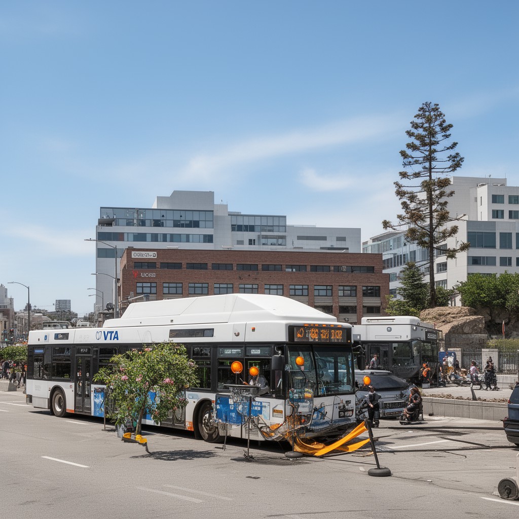 AI-generated illustration of VTA bus network