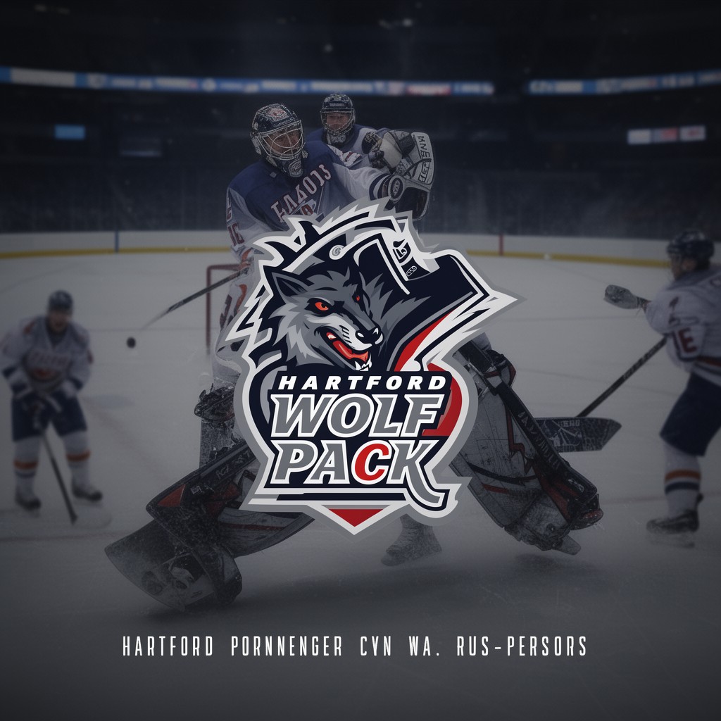 AI-generated illustration of Hartford Wolf Pack