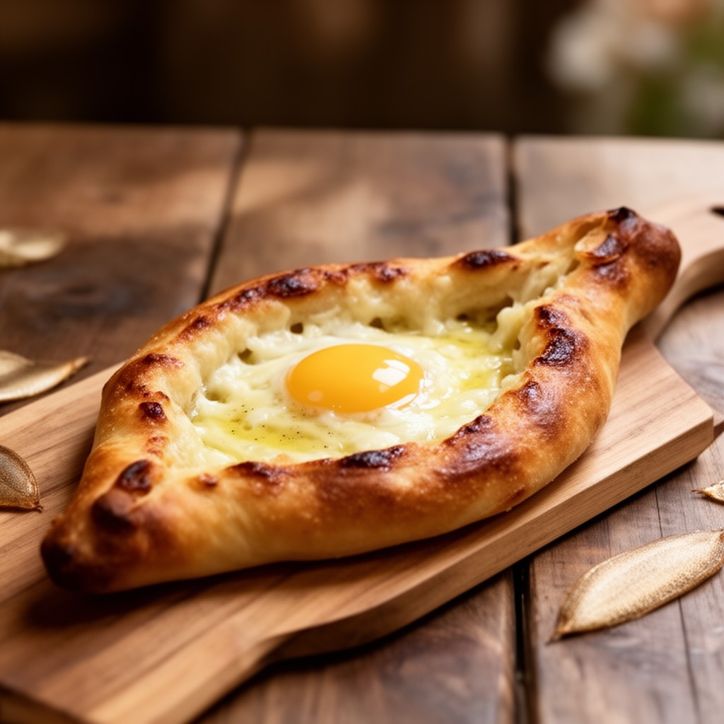 AI-generated illustration of Khachapuri