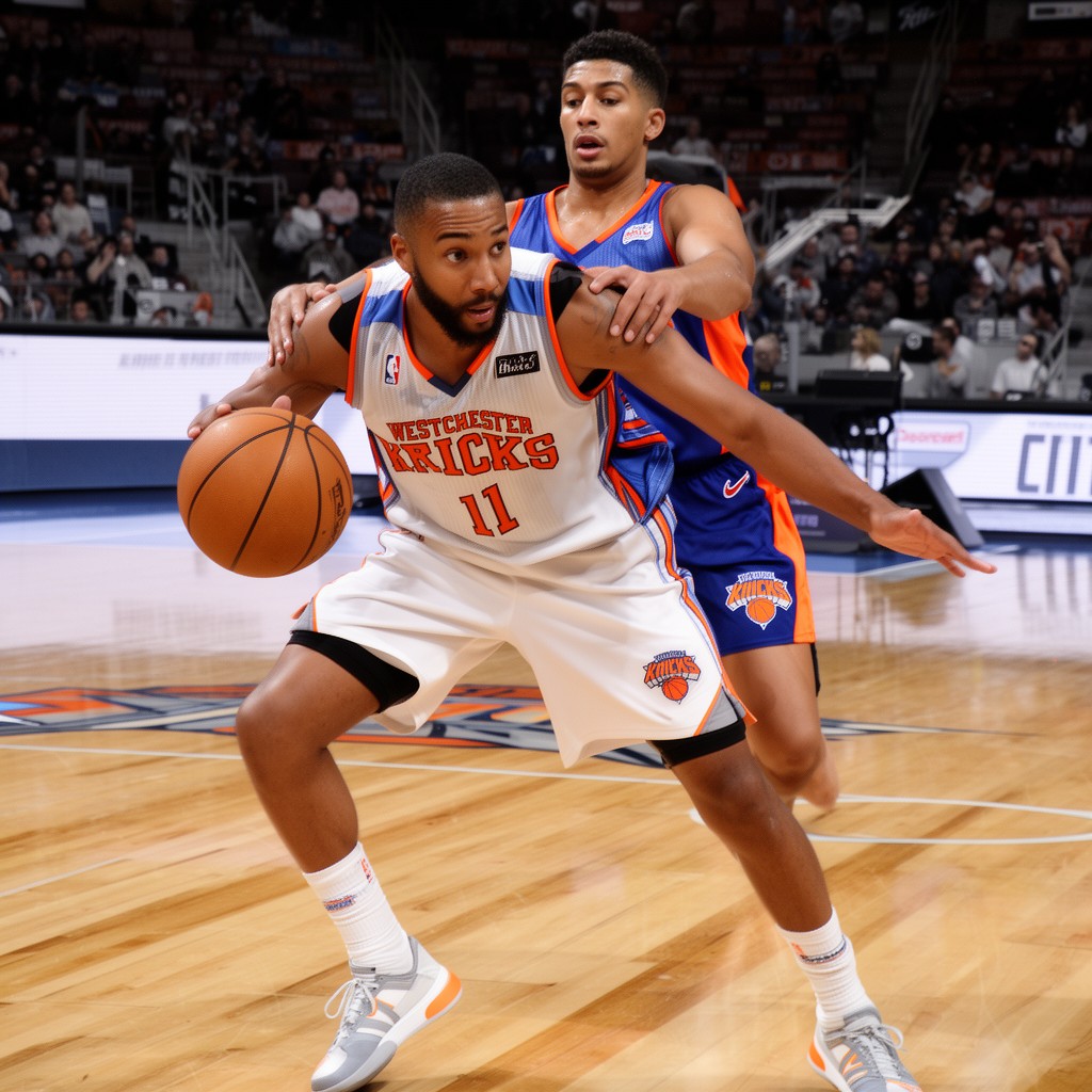 AI-generated illustration of Westchester Knicks