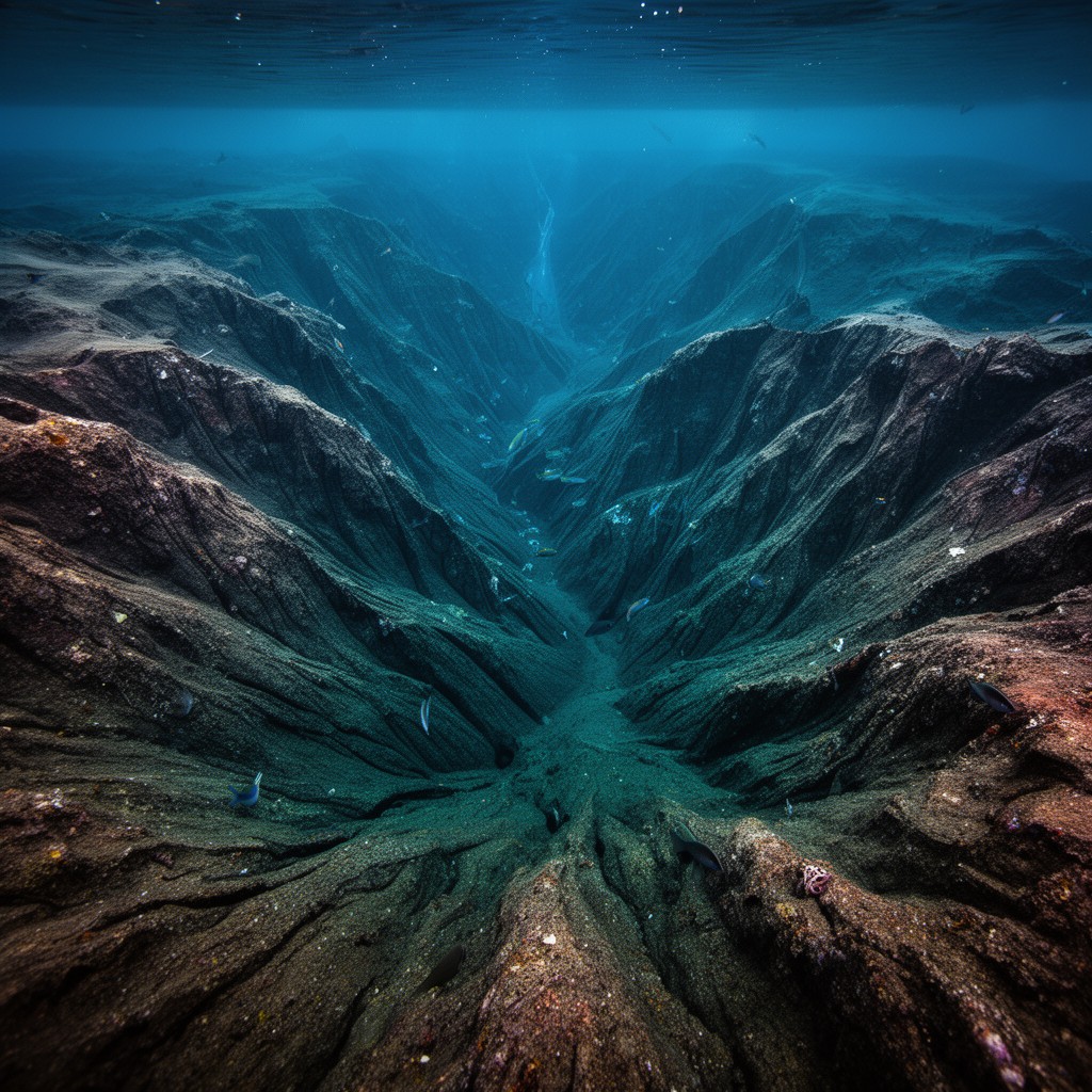 AI-generated illustration of Navarin Canyon