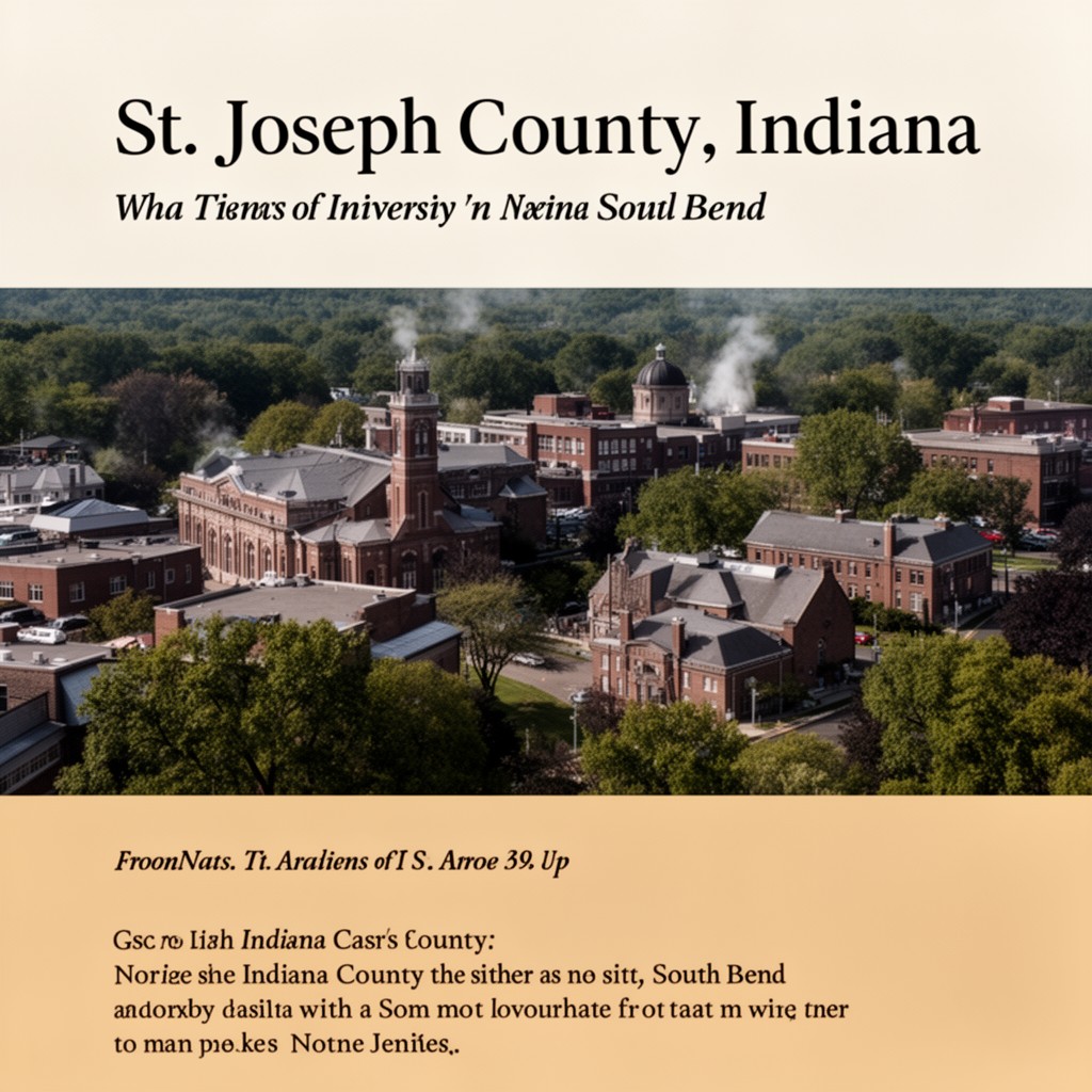 AI-generated illustration of St. Joseph County, Indiana