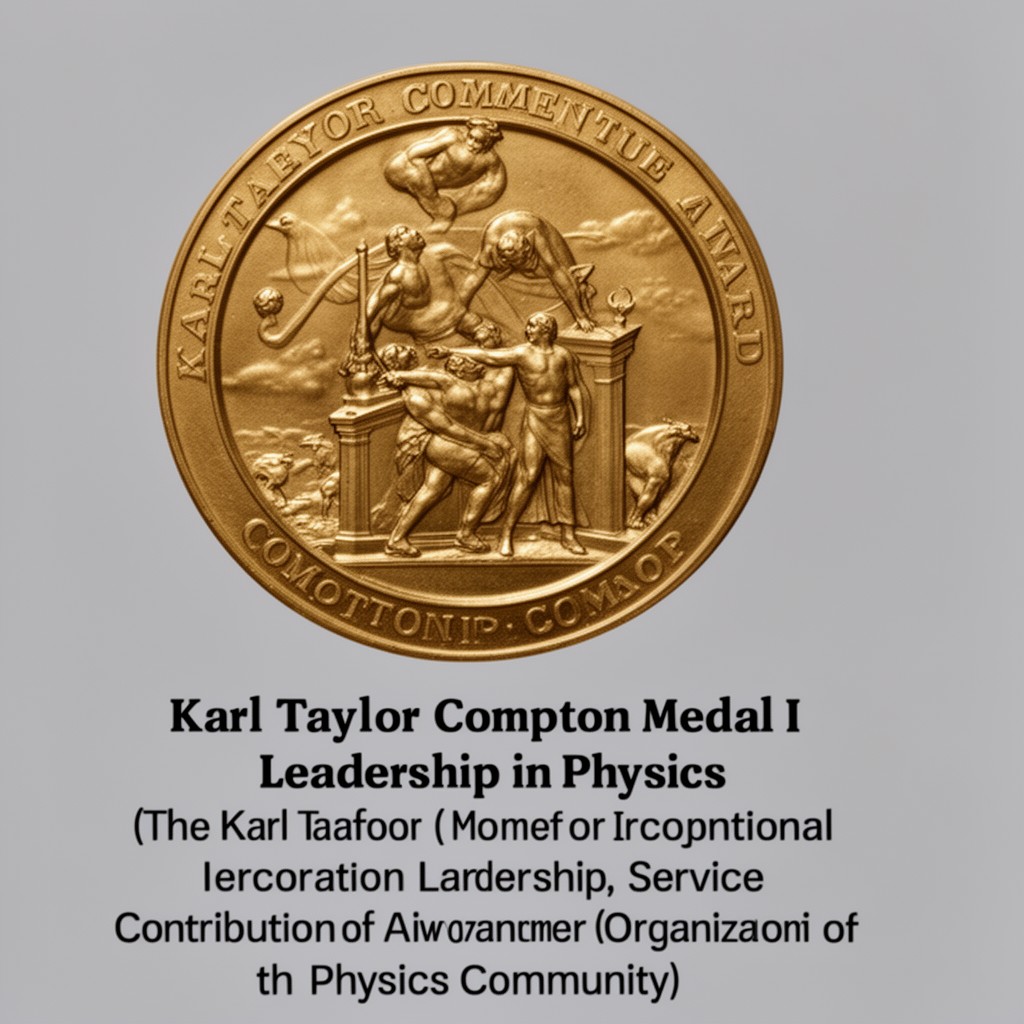 AI-generated illustration of Karl Taylor Compton Medal for Leadership in Physics