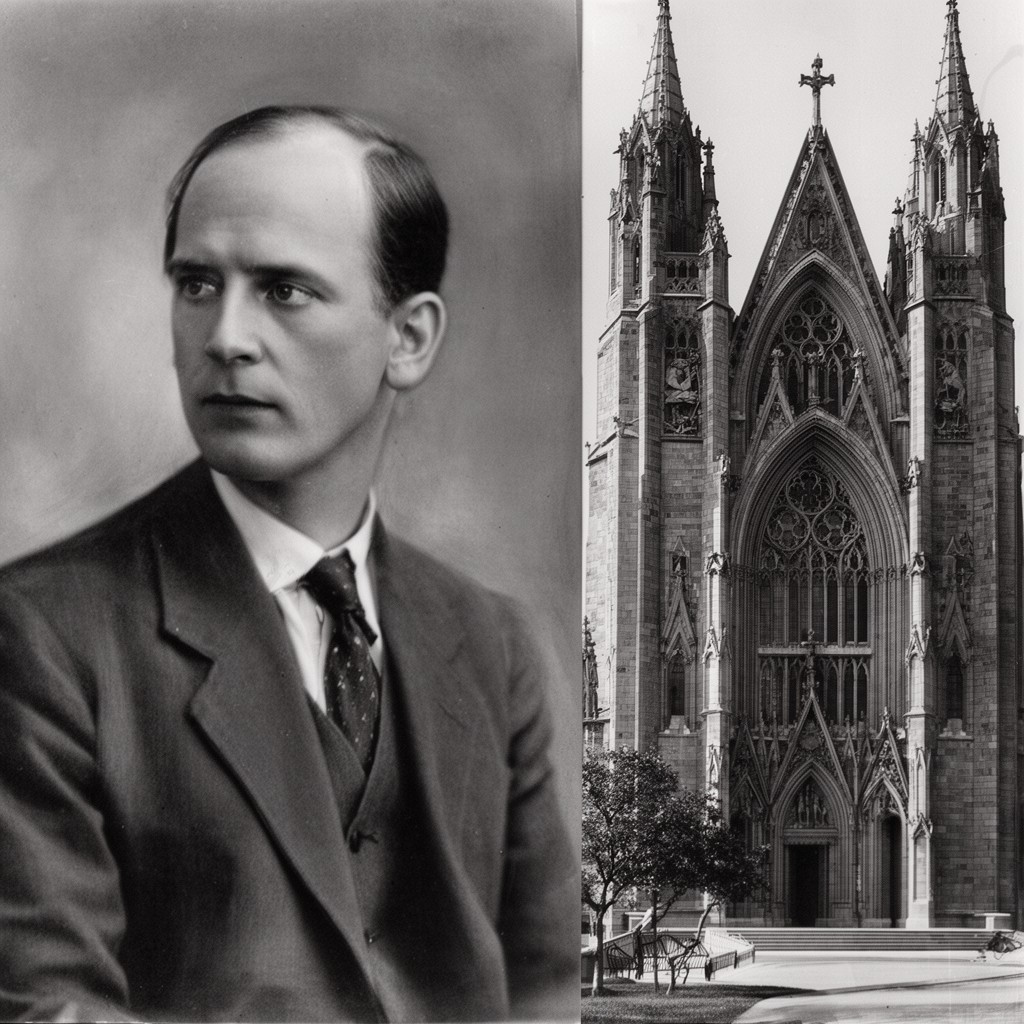 AI-generated illustration of Bertram Grosvenor Goodhue