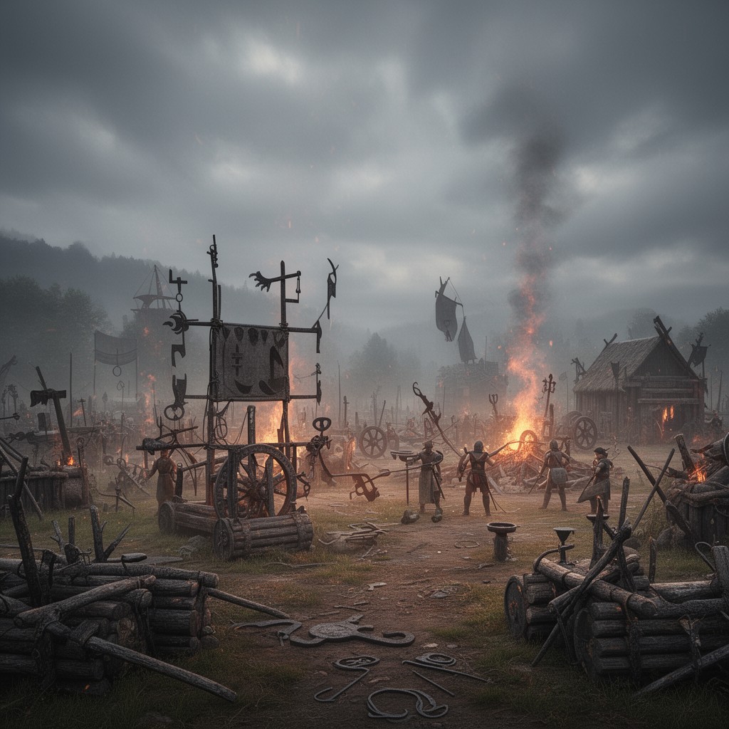 AI-generated illustration of Germanic Iron Age
