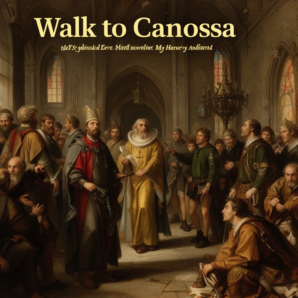 AI-generated illustration of Walk to Canossa