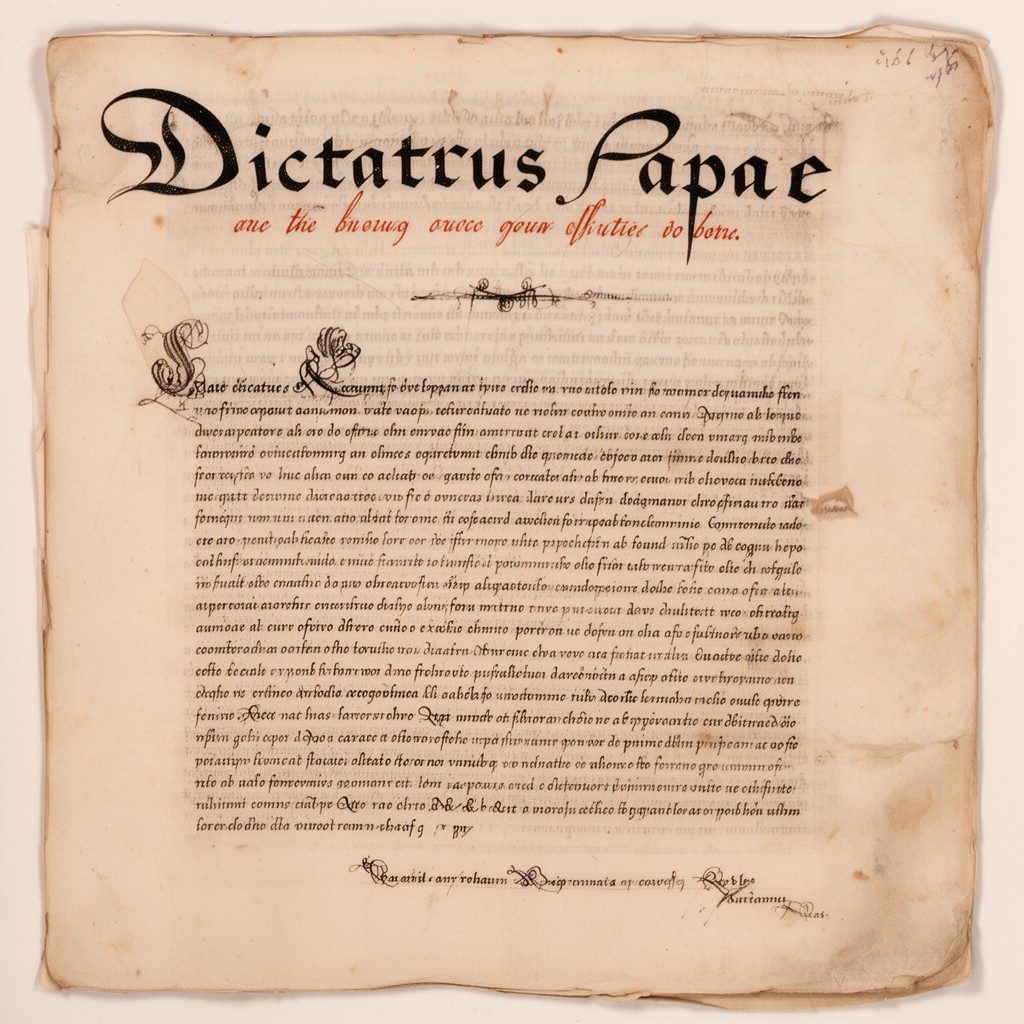 AI-generated illustration of Dictatus Papae