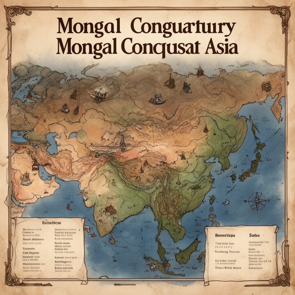 AI-generated illustration of Mongol conquests