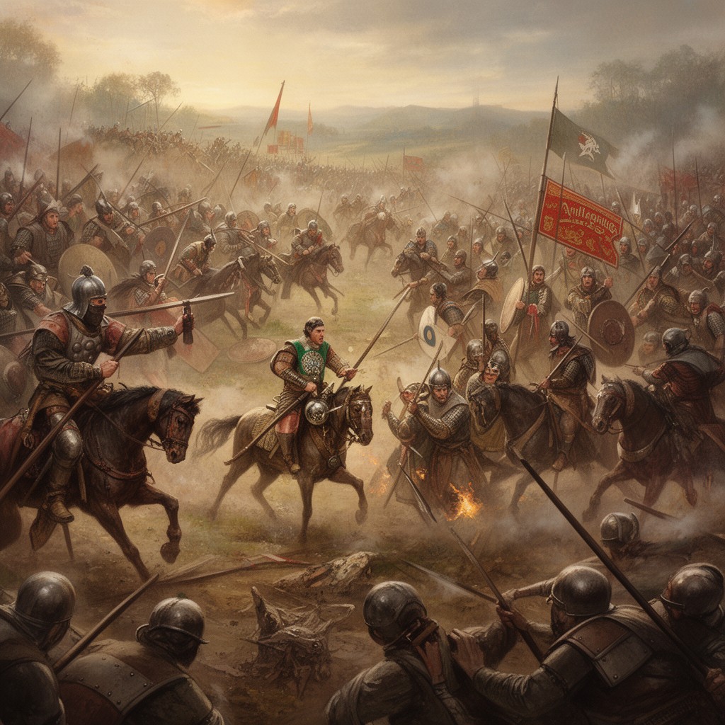AI-generated illustration of Battle of Legnica