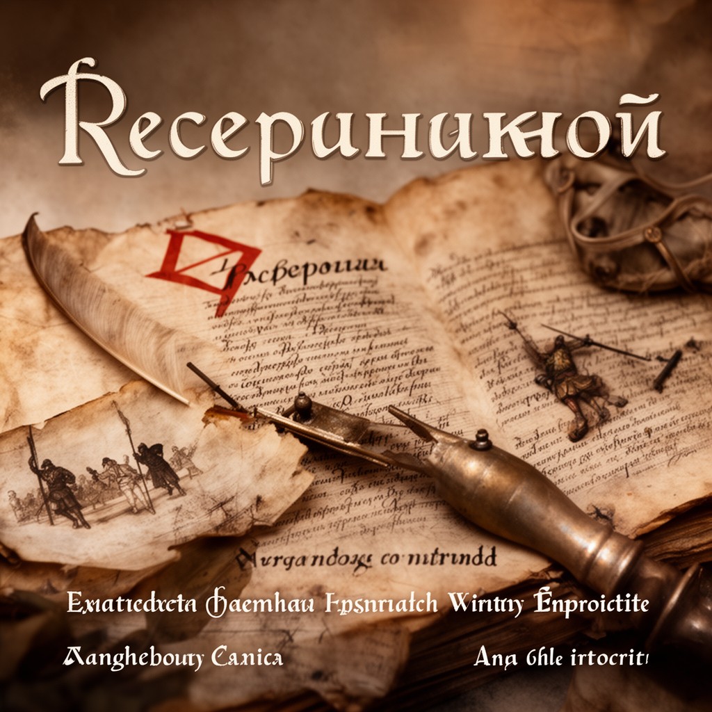 AI-generated illustration of Rus' chronicles