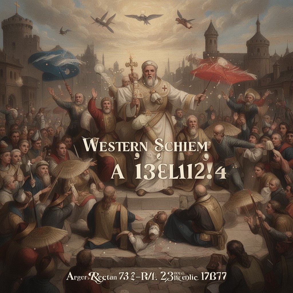 AI-generated illustration of Western Schism