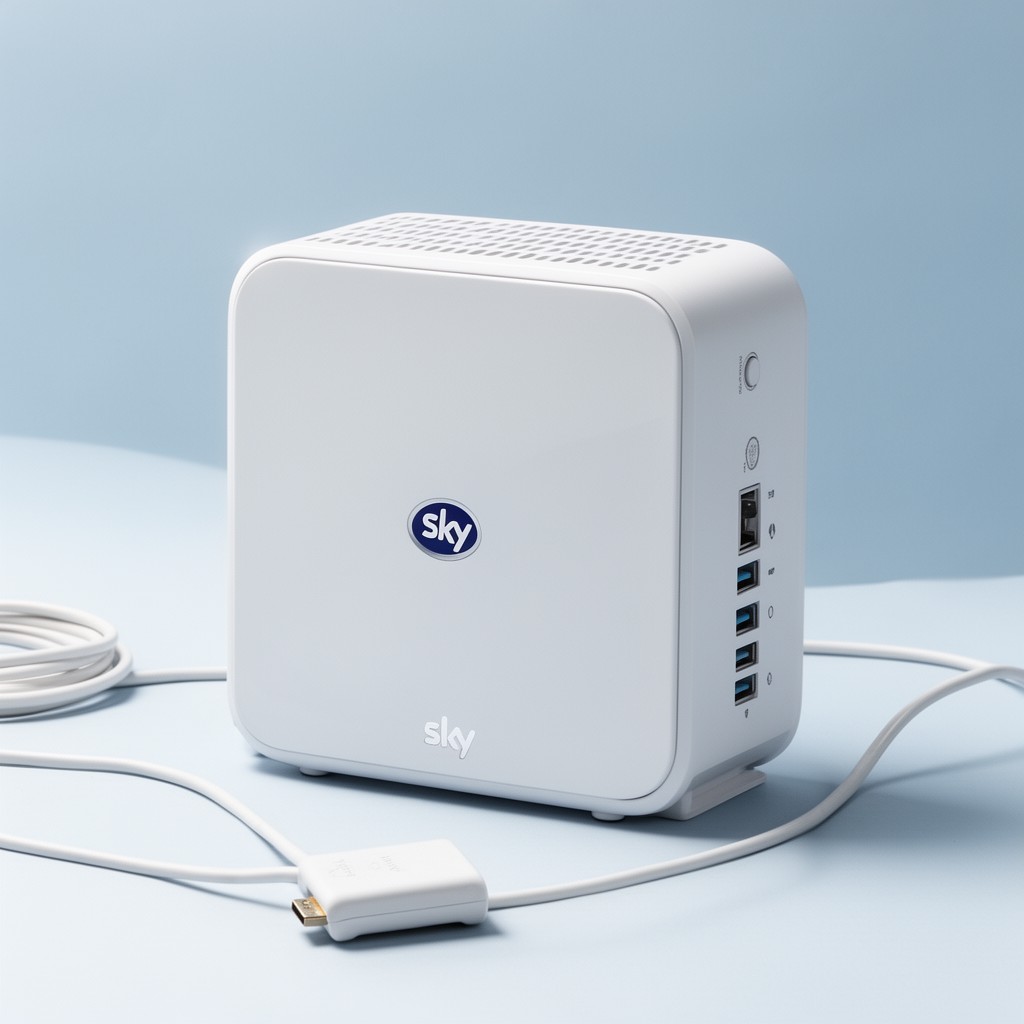 AI-generated illustration of Sky Broadband