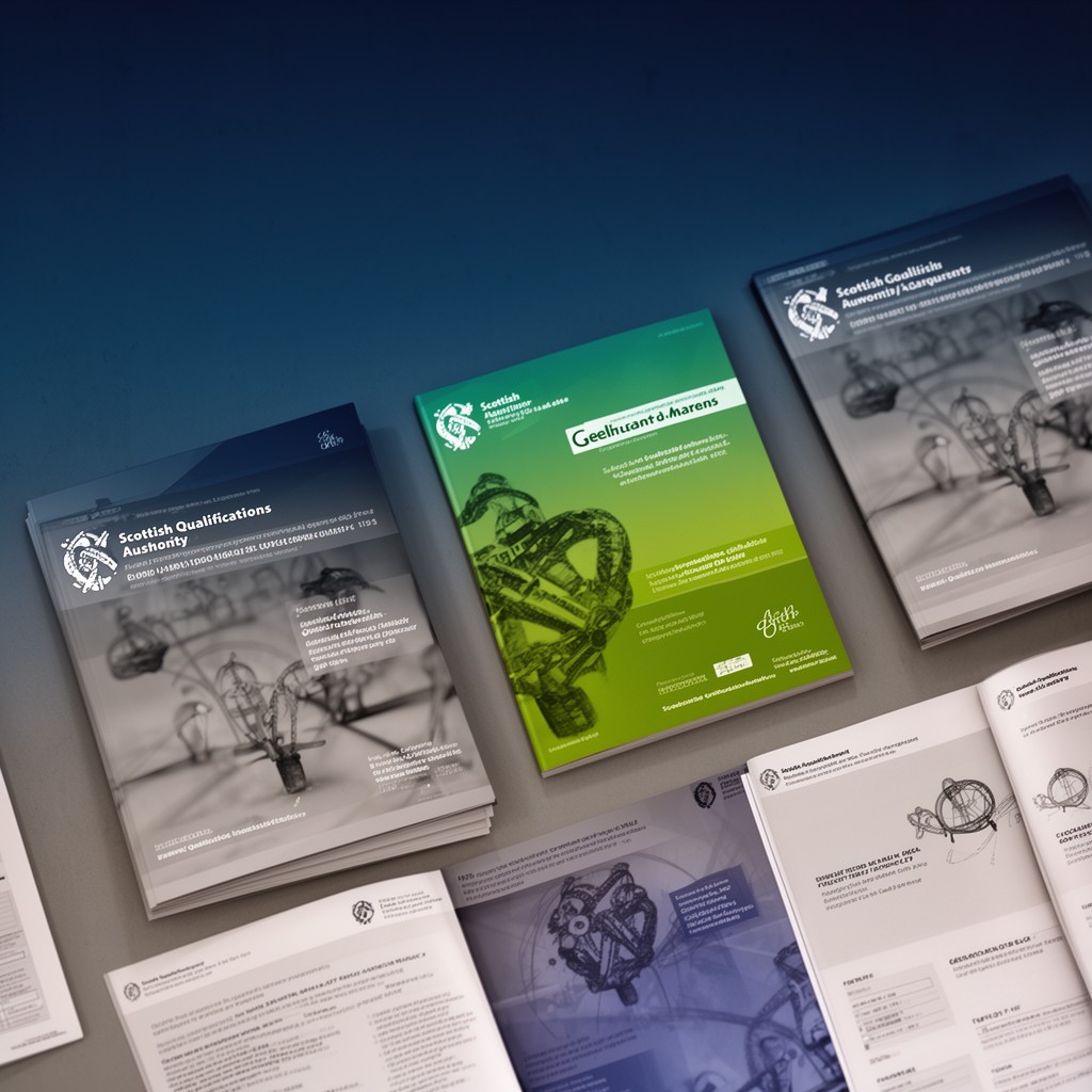 AI-generated illustration of Scottish Qualifications Authority Gaelic materials