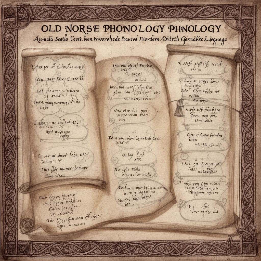 AI-generated illustration of Old Norse phonology