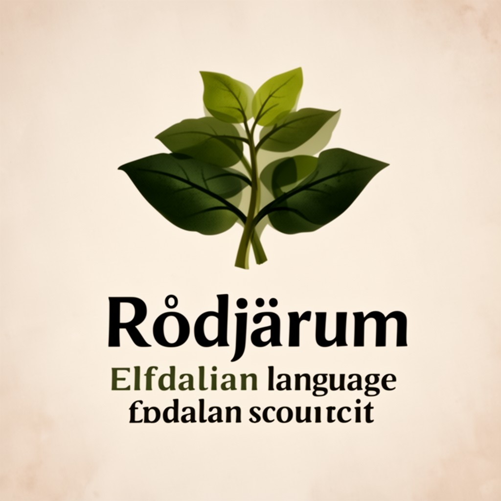 AI-generated illustration of Råðdjärum Elfdalian Language Council