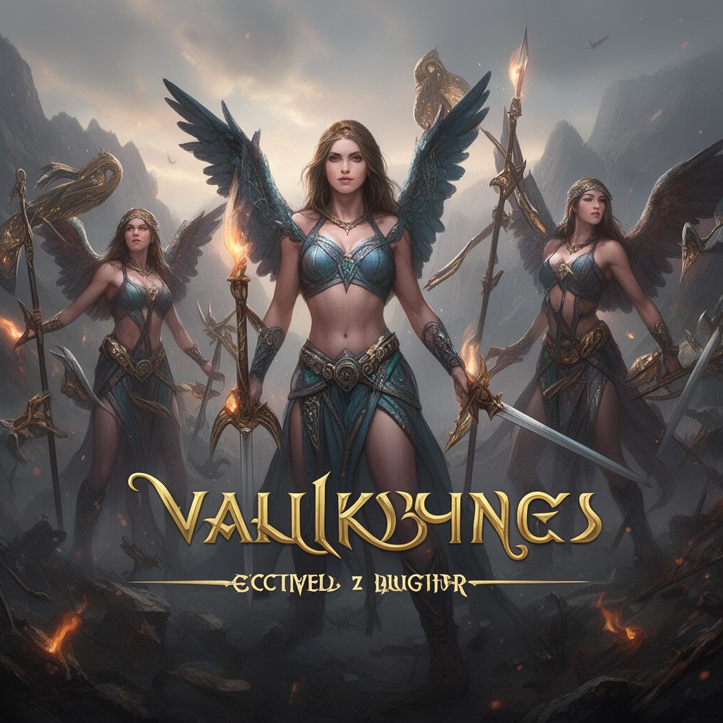 AI-generated illustration of valkyries