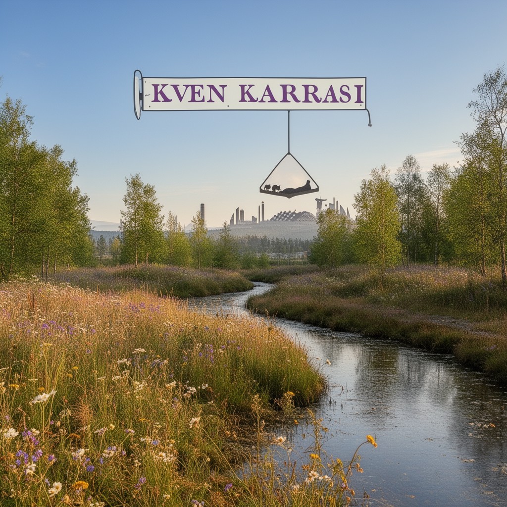 AI-generated illustration of Kven language