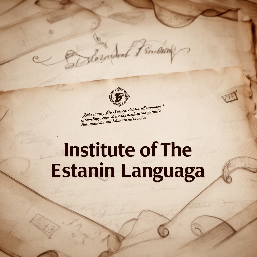 AI-generated illustration of Institute of the Estonian Language