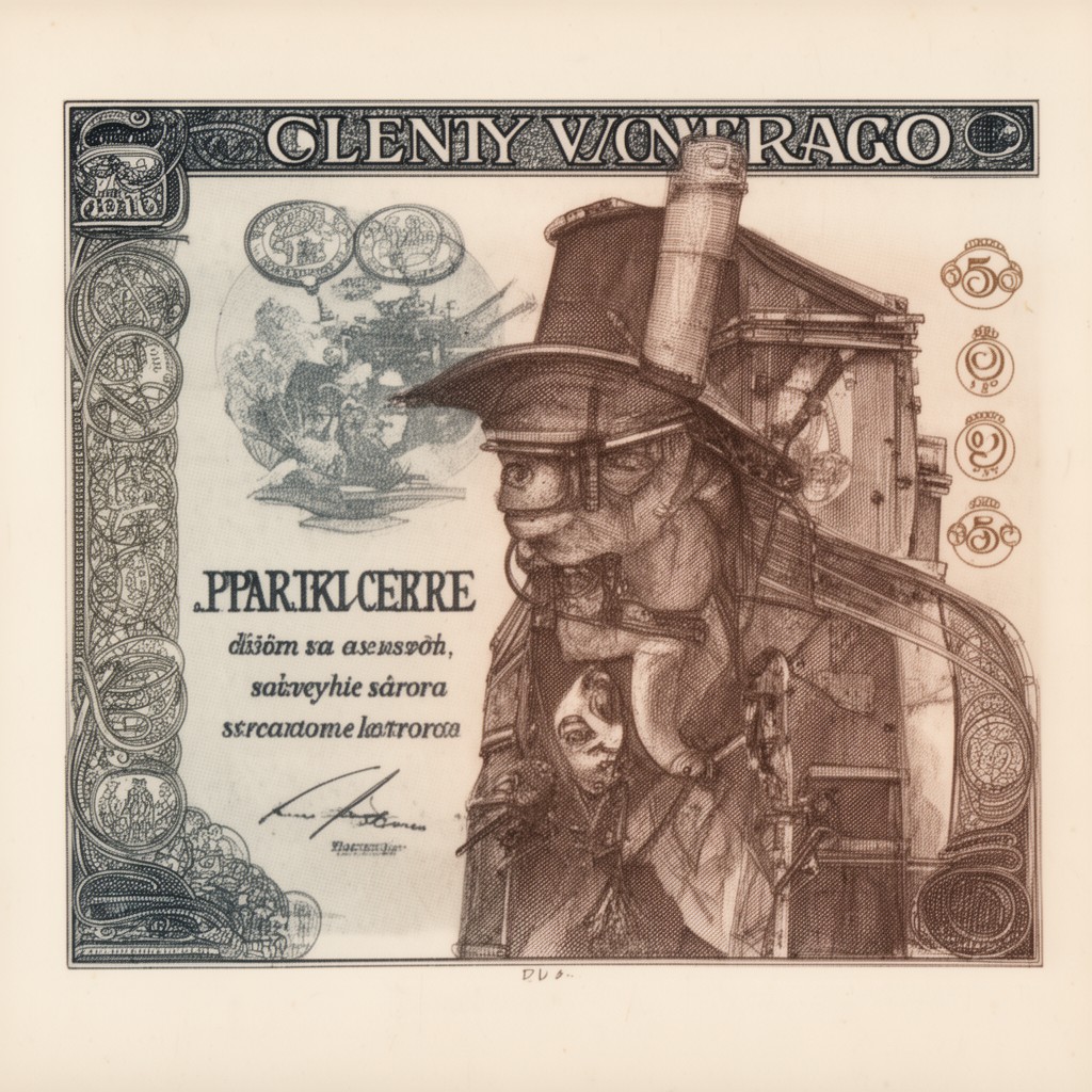 AI-generated illustration of Slovak koruna