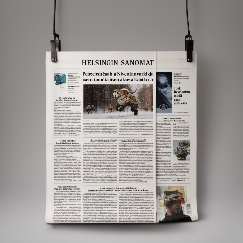 AI-generated illustration of Helsingin Sanomat