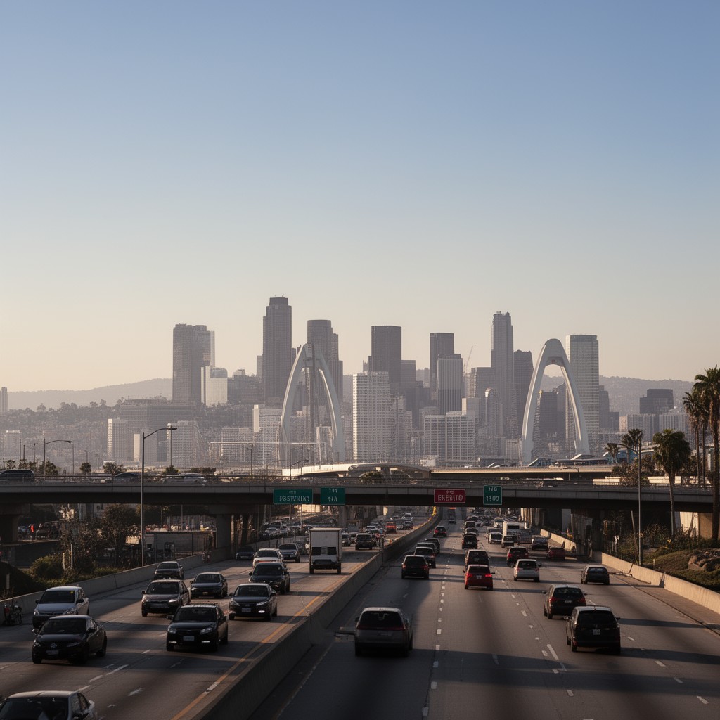 AI-generated illustration of Interstate 110