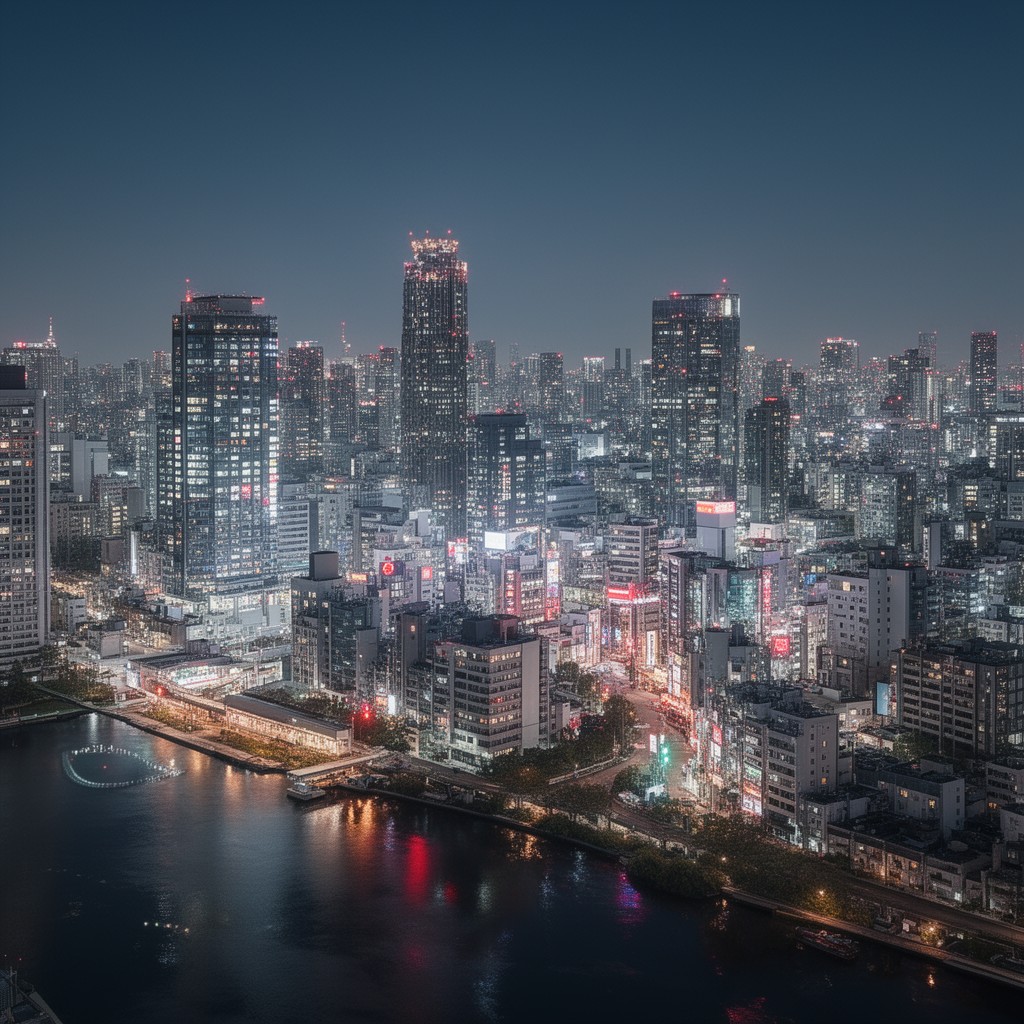 AI-generated illustration of Roppongi