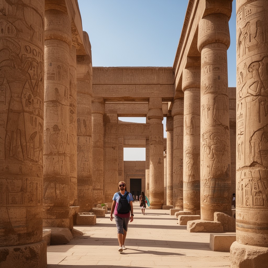AI-generated illustration of Dendera