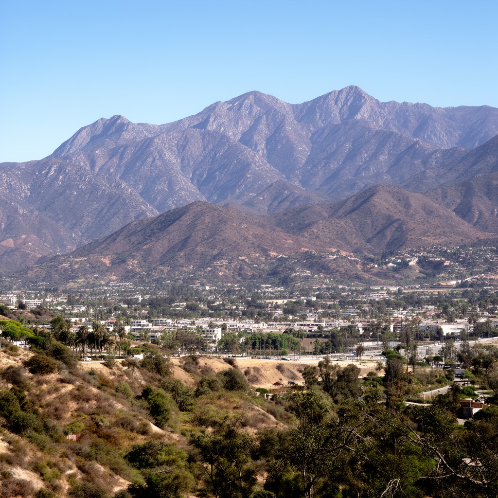 AI-generated illustration of San Gabriel Mountains