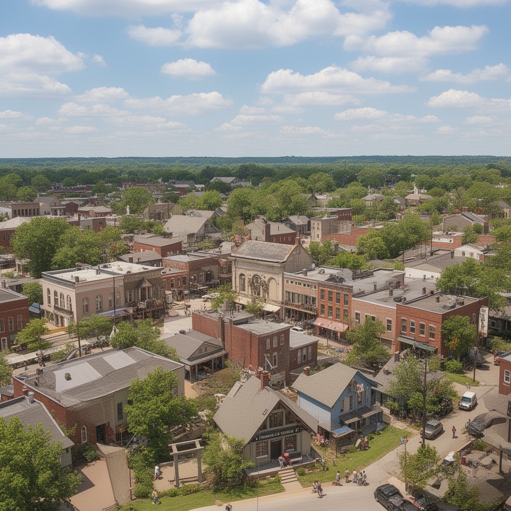 AI-generated illustration of Liberty, Missouri