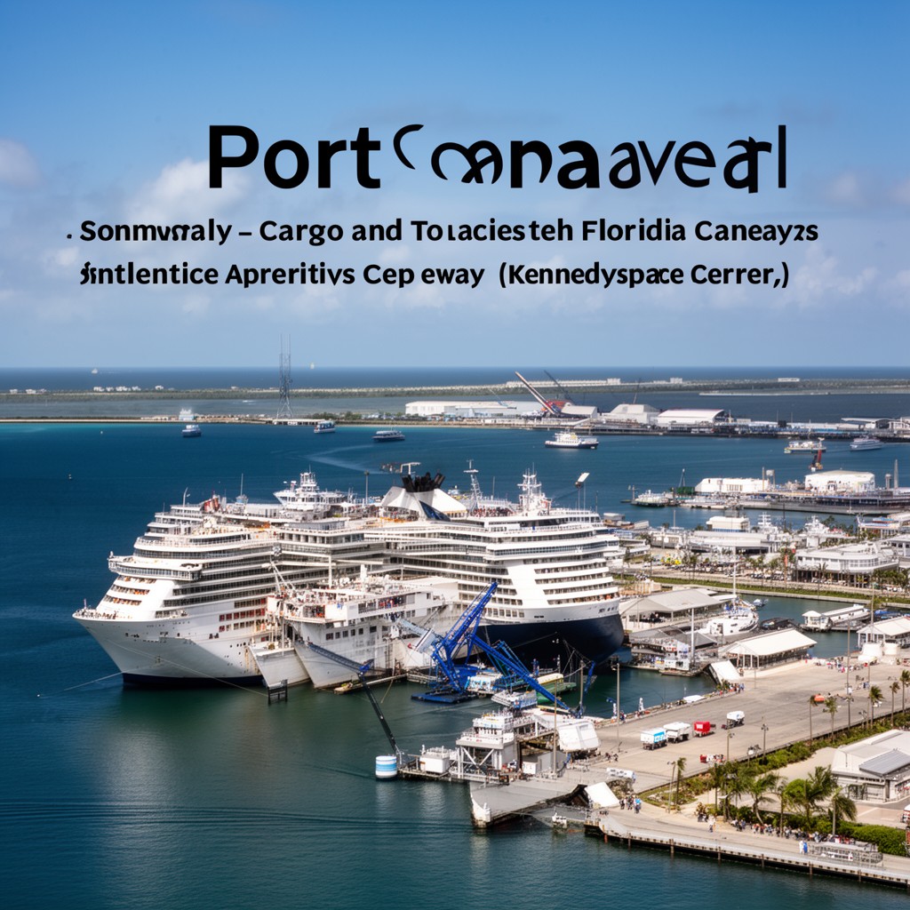 AI-generated illustration of Port Canaveral