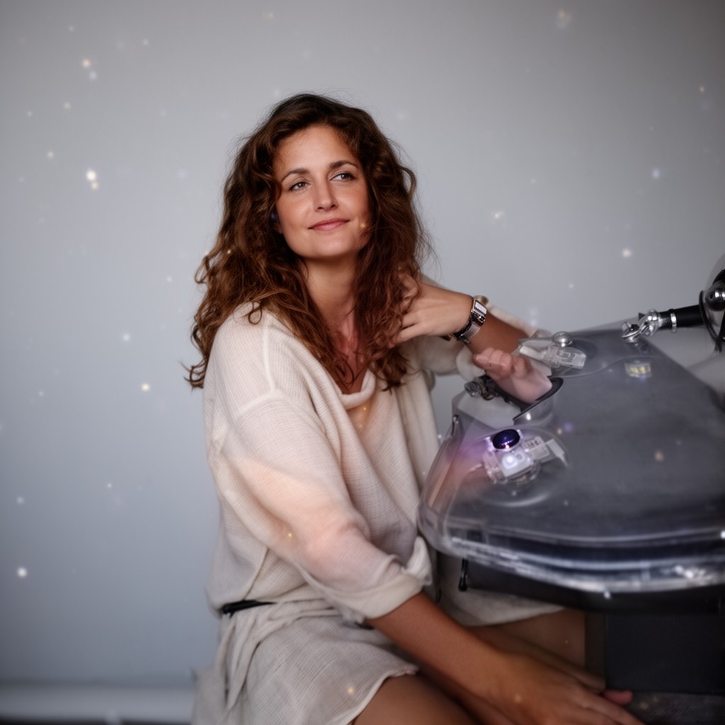 AI-generated illustration of Sasha Sagan