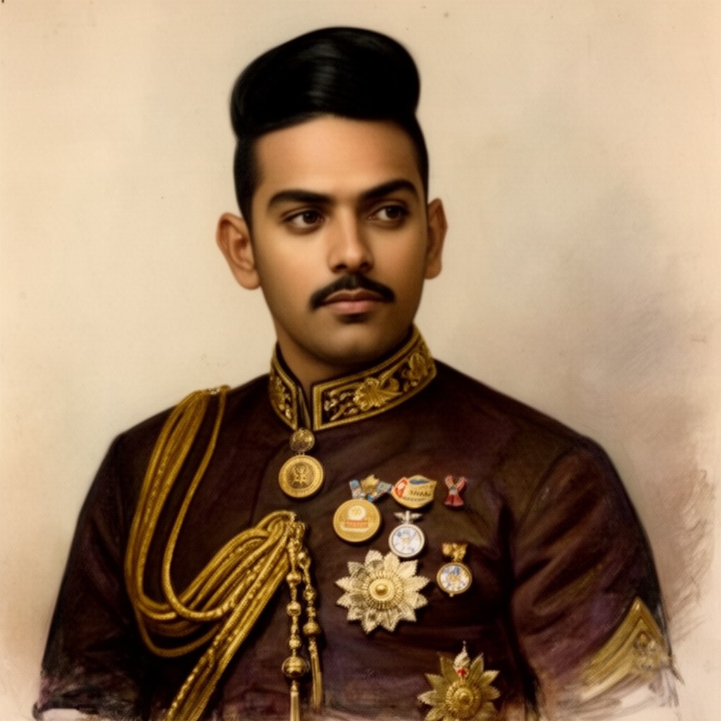 AI-generated illustration of Raja Gangadhar Rao Newalkar