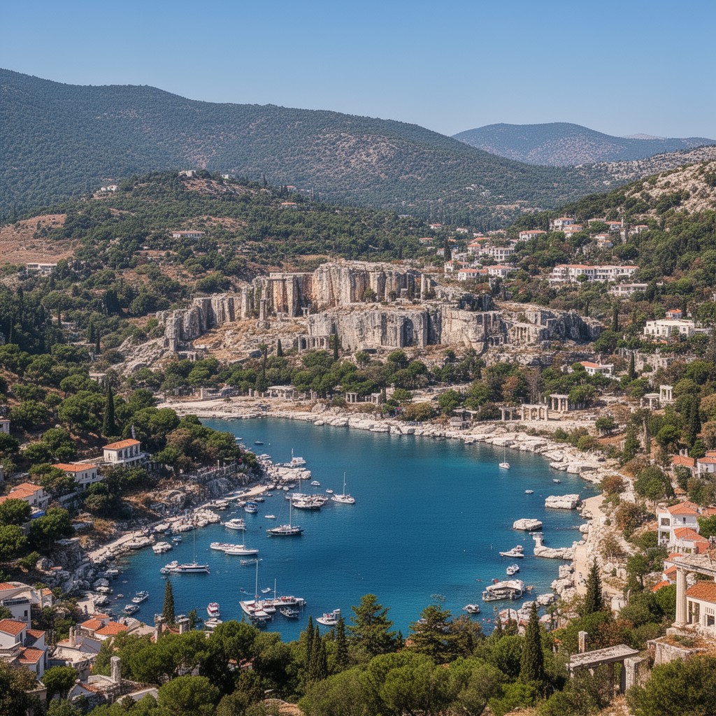 AI-generated illustration of Thasos