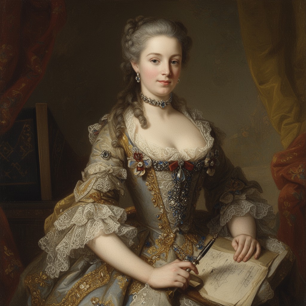 AI-generated illustration of Henrietta of England, Duchess of Orléans