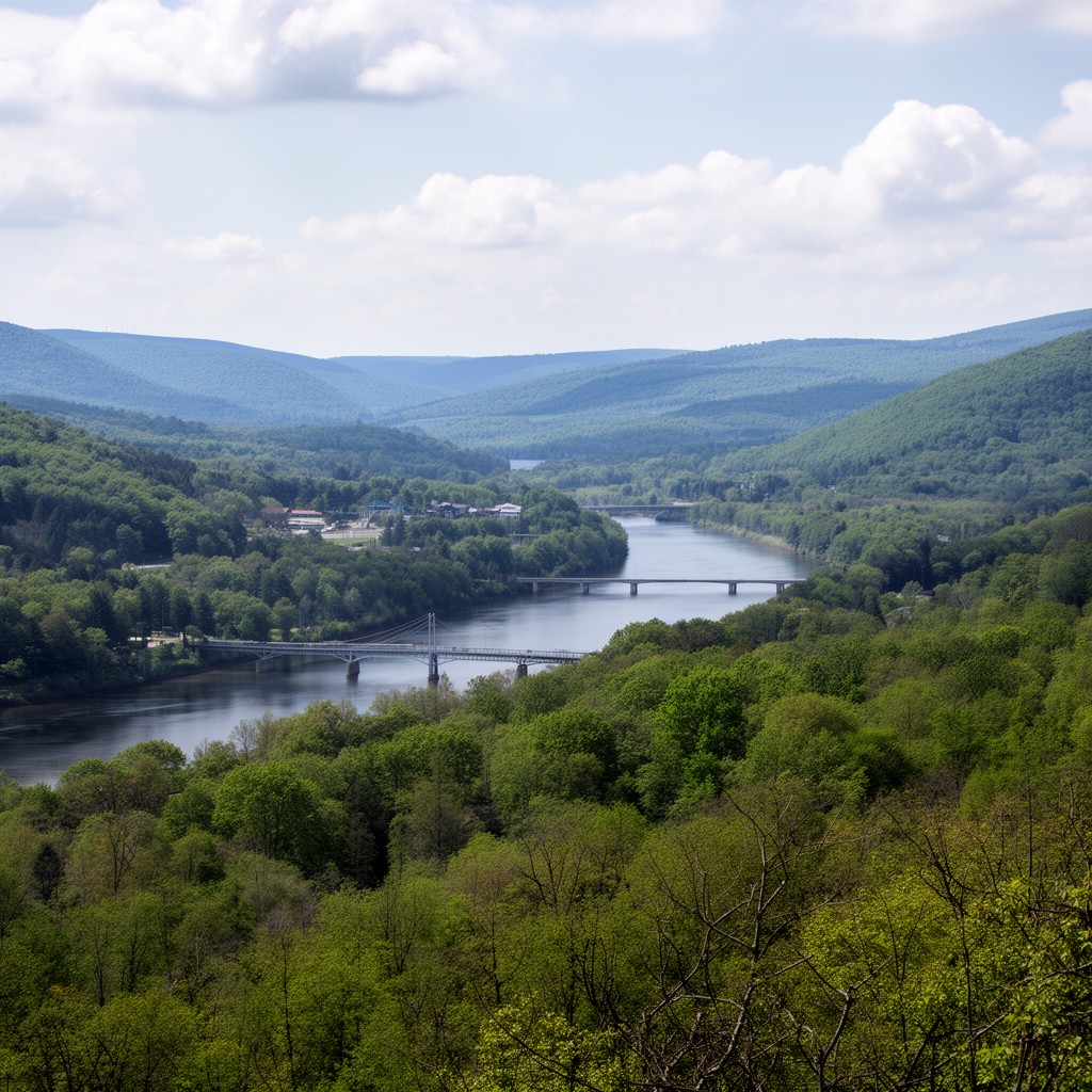 AI-generated illustration of Pike County, Pennsylvania